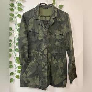 Hurley army print coat size s